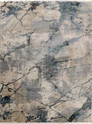 Χαλί ανάγλυφο marble, σε μπεζ και γκρι τόνους. 32590/957