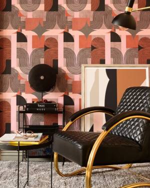 Tαπετσαρία πολύχρωμη mid-century revival