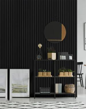 MDF PANEL ΜΕ 3D ΠΗΧΑΚΙΑ 505090 BEAT BLACK