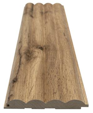 MDF PANEL ΜΕ 3D ΠΗΧΑΚΙΑ 808090 WAVE PECAN