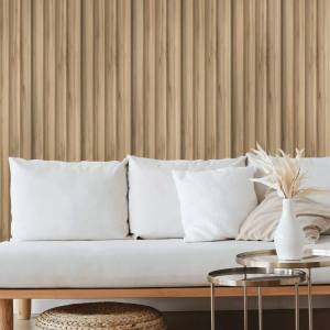 MDF PANEL ΜΕ 3D ΠΗΧΑΚΙΑ 808090 WAVE PECAN