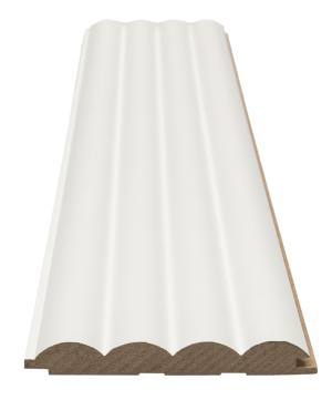 MDF PANEL ΜΕ 3D ΠΗΧΑΚΙΑ 802040 WAVE WHITE