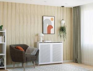 MDF PANEL ME 3D ΠΗΧΑΚΙΑ 801050 WAVE OAK