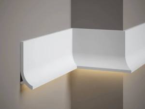 Διακοσμητικό προφίλ τοίχου από polyforce πλαστικό Wall strip QS011