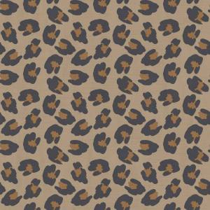 Tαπετσαρία animal print.2046 Μαύρο-Μπέζ